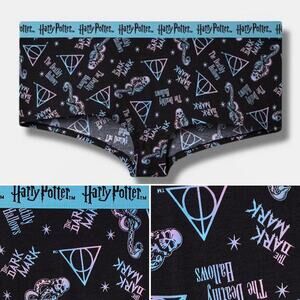 Torrid Harry Potter Boyshort Panties Deathly Hallows Dark Mark Death Eaters 1X
